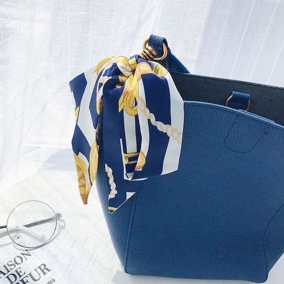 Boho Holiday Cozy Beach Silky Twilly Scarf - Picture 3 of 3